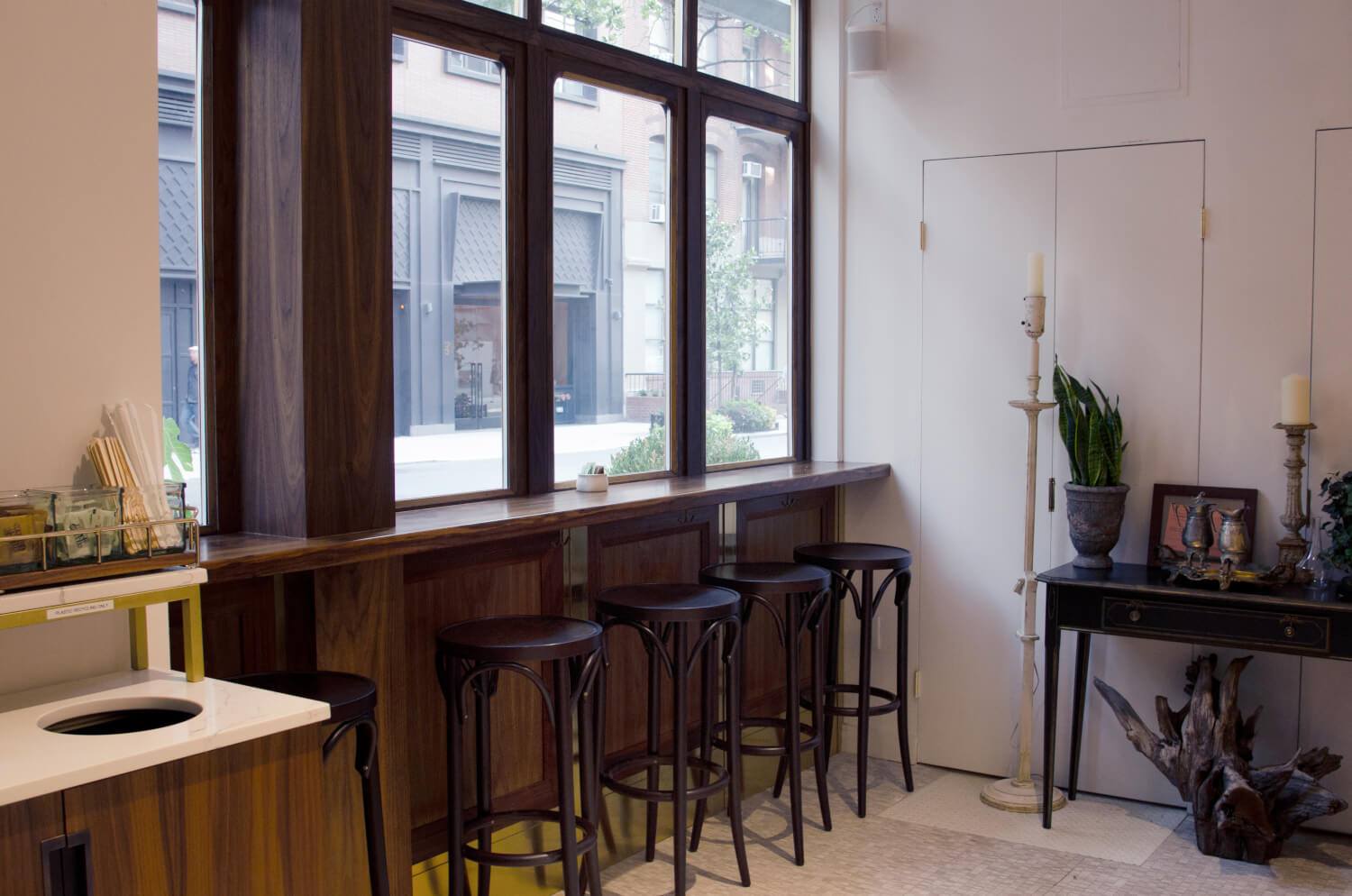 Patisserie Fouet Window Seating Overlooking Street View