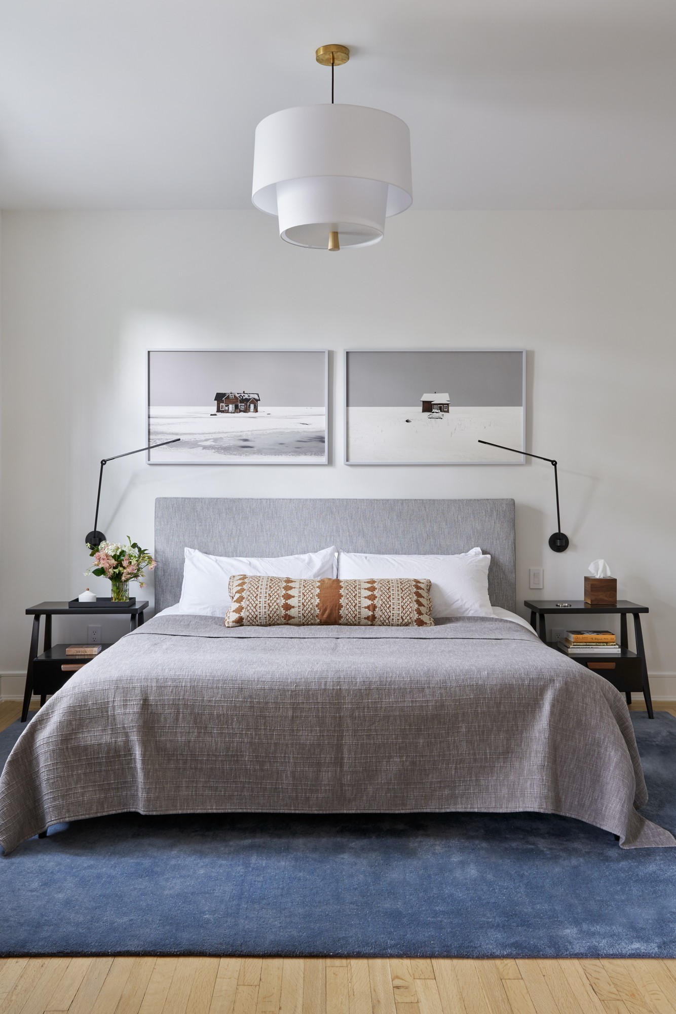 Lewis Birks - THIN Task Lamp Wall Mount - Photo by Seth Caplan, Modern Bedroom Design