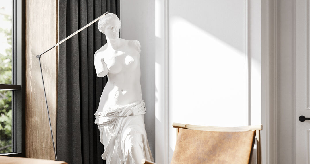 THIN Floor Lamp Featured in Granville Project by Cartelle Design